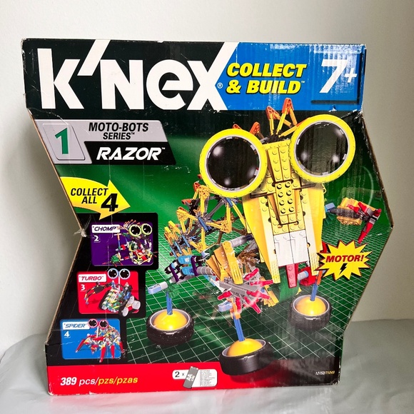 K'NEX Moto-Bots Series Razor #12152 Released 2009 New Complete Damaged Box - Picture 1 of 15